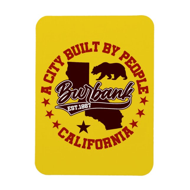 Burbank,California Magnet (Vertical)