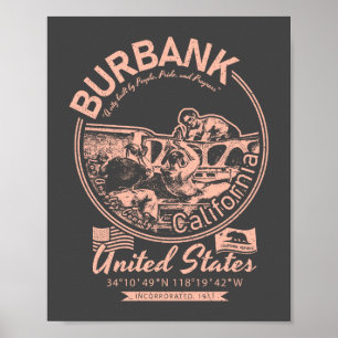 BURBANK CITY CALIFORNIA - PEOPLE OF BURBANK POSTER