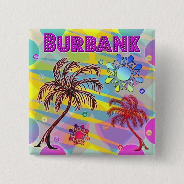 Burbank Happy and Hope Button (Front)