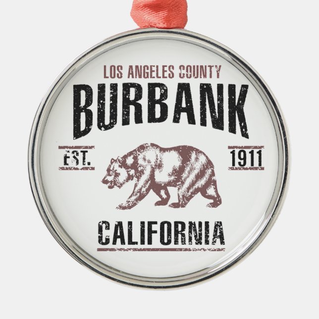 Burbank Metal Tree Decoration (Front)