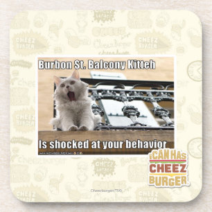 Burbon St. Balcony Kitteh Coaster