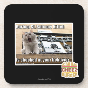 Burbon St. Balcony Kitteh Coaster
