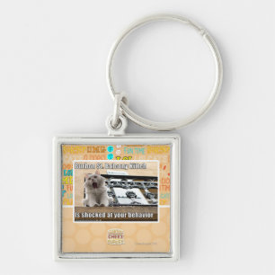 Burbon St. Balcony Kitteh Key Ring