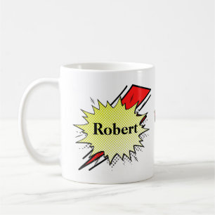 Burbujas cómicas Bang Boom Pow Wham Coffee Mug