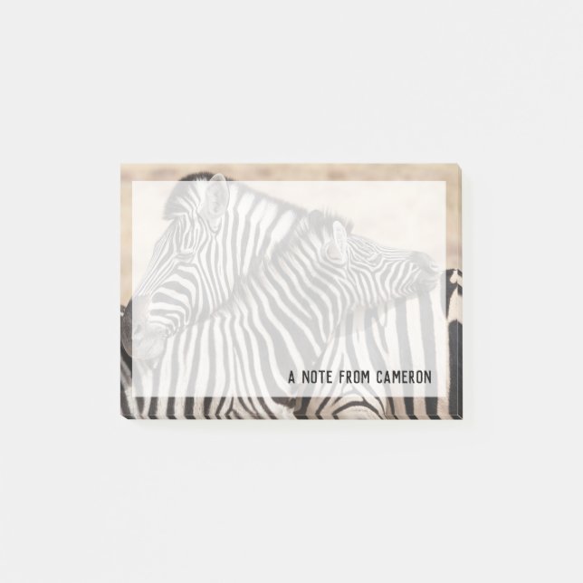Burchell's Zebras Necking Post-it Notes (Front)