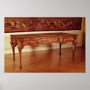 Bureau plat, French, Cressent, 1730 Poster