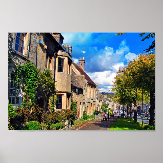 Burford Cottage Cotswolds West Oxfordshire Poster (Front)