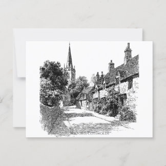 Burford Village Cotswolds  Postcard