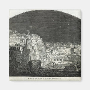 Burford's New Panorama of Naples by Moonlight Magnet