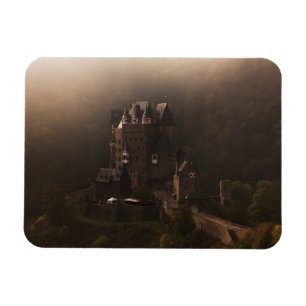 Burg Eltz castle in the morning fog Magnet