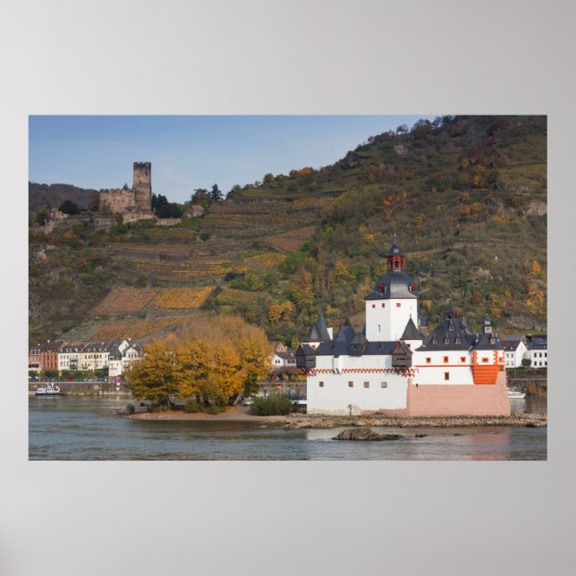 Burg Gutenfels Castle Landscape Poster (Front)