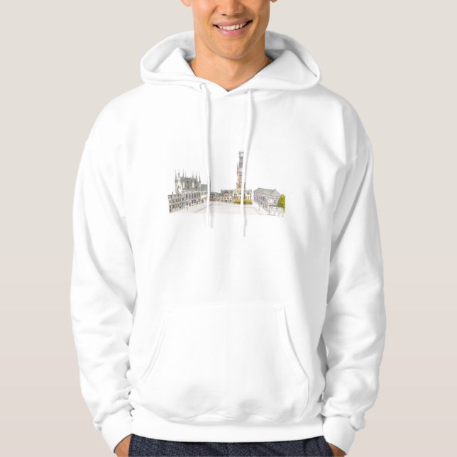 Burg Square. Bruges Belgium. Hoodie (Front)