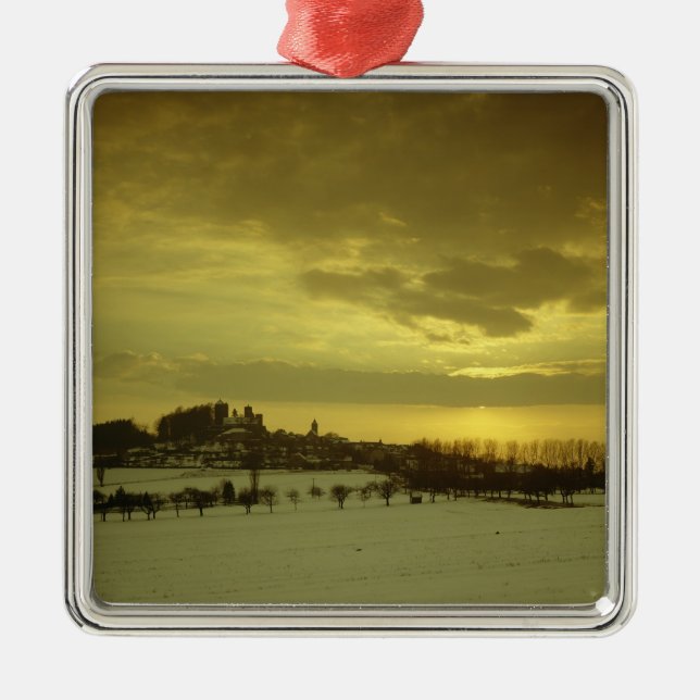 Burg Stolpen, built in c.1100 Metal Tree Decoration (Front)