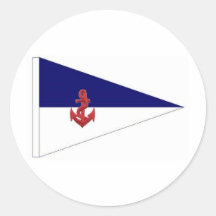 Burgee Classic Round Sticker