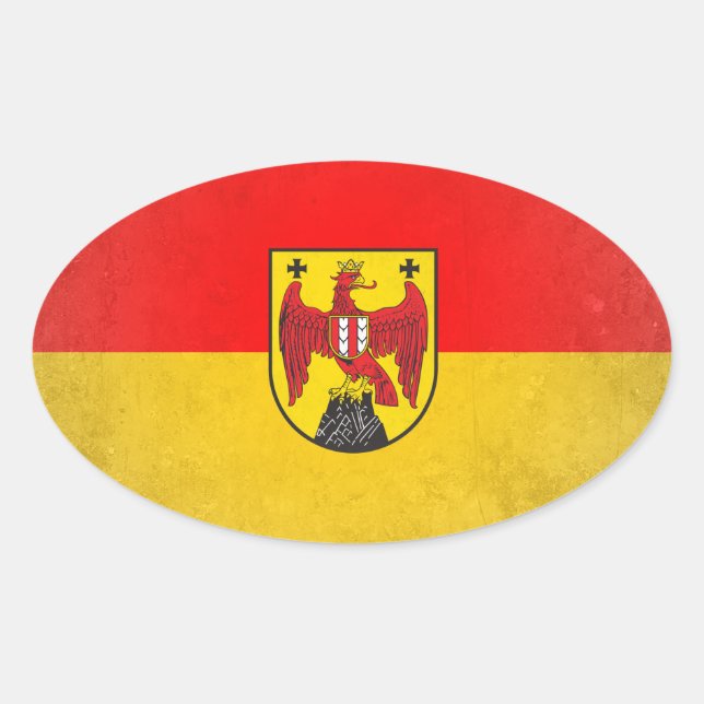 Burgenland Oval Sticker (Front)