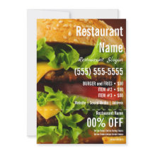 Burger 5x7 Flyer