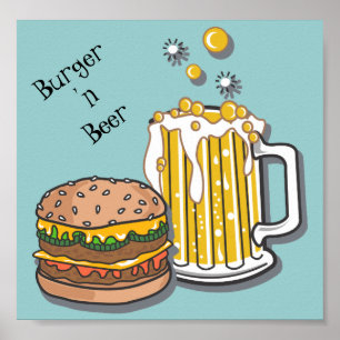 Burger and Beer Poster