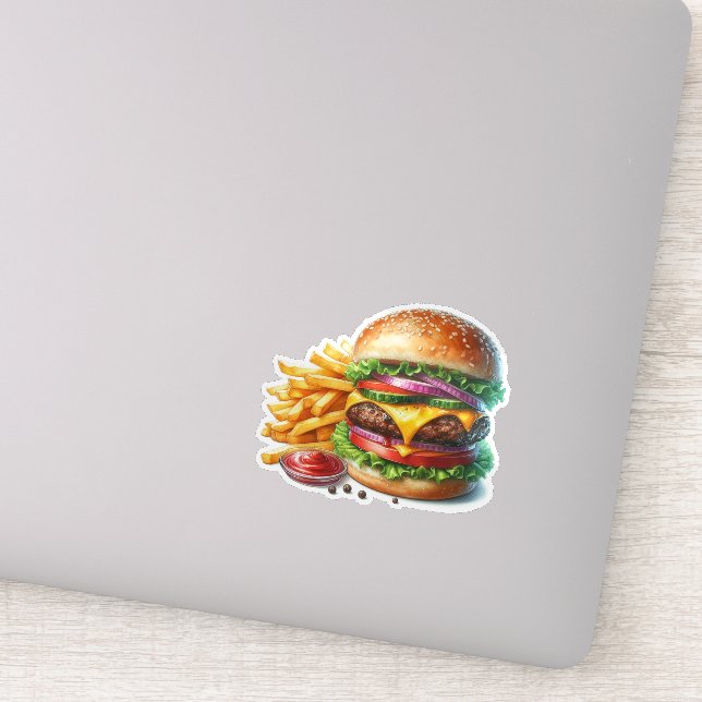 Burger and Fries  (Detail)