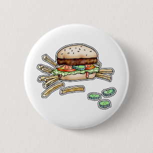 BURGER and FRIES BUTTON