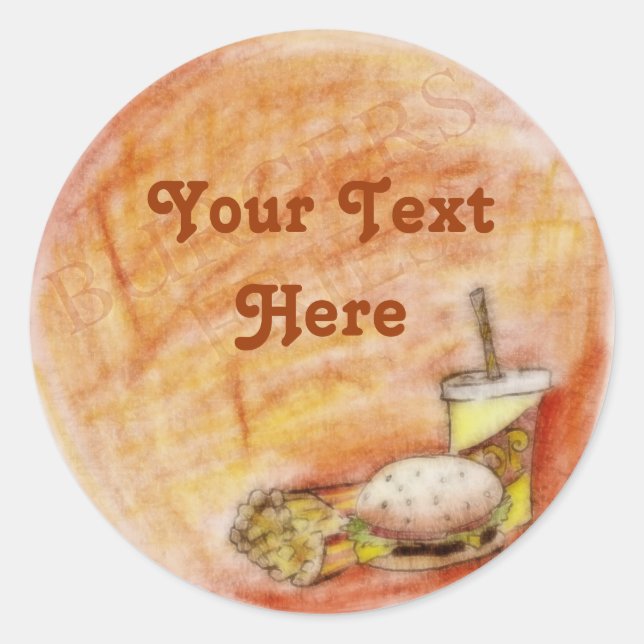 Burger and Fries Stickers (Front)