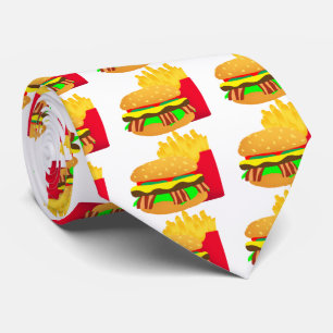 Burger and Fries Tie