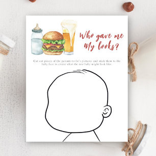 Burger baby shower - Who gave me My looks?