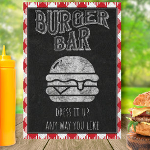 Burger Bar I Do BBQ Sign