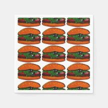 Burger Birthday Party Napkin