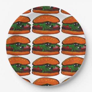 Burger Birthday Party Paper Plate