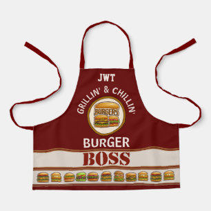 Burger Boss All-Over Print Apron