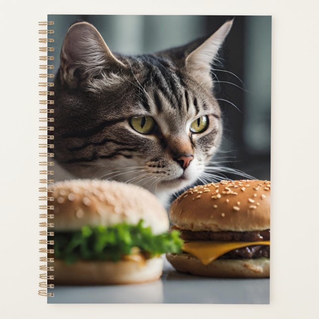 Burger Buddy- cat art Planner (Front)