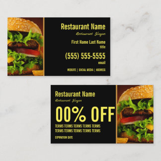 Burger Business Card