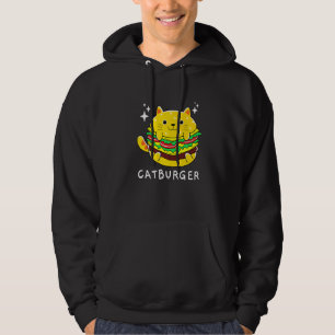 Burger Cat Foodie Hoodie