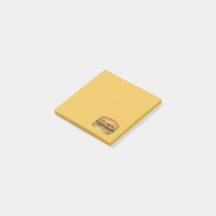 Burger Cheeseburger Reunion Picnic Cookout Party Post-it Notes