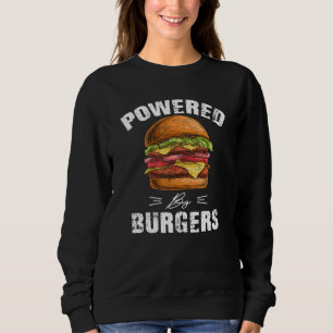 Burger cheeseburgers hamburger fast food snacks ba sweatshirt