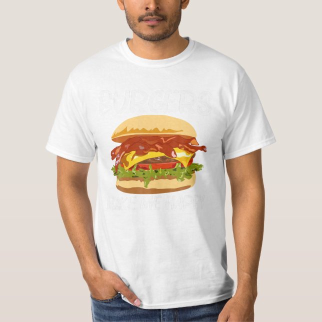 Burger Design For Men Women T-Shirt (Front)