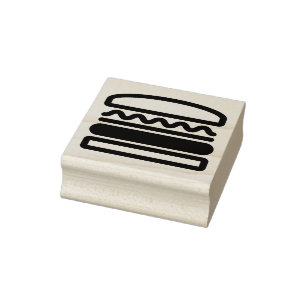 Burger Dreams Rubber Stamp