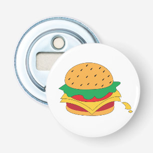 Burger food no diet bottle opener