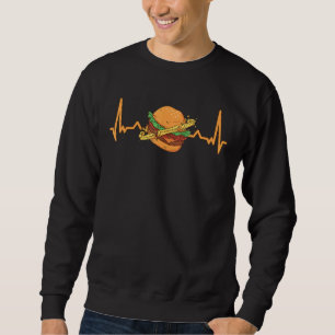 Burger & French Fries Heartbeat Fast Food  Costume Sweatshirt