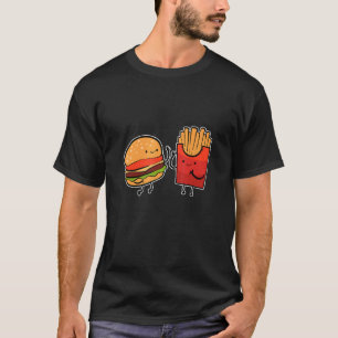 Burger Fries Foodie And Flirt T-Shirt