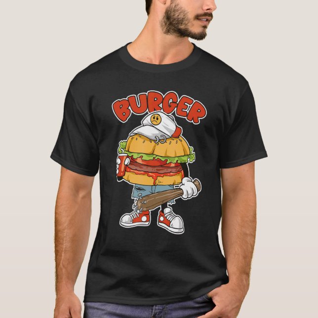 Burger Gangster Delicious Burgers T-Shirt (Front)