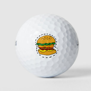 burger  golf balls