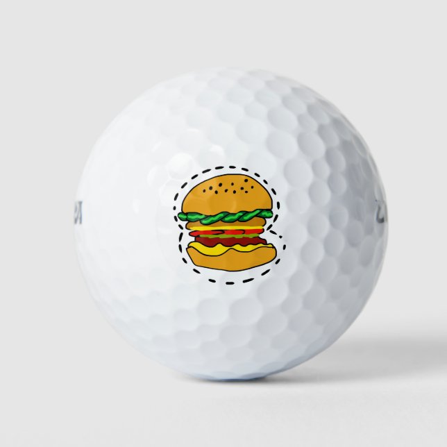 burger  golf balls (Front)