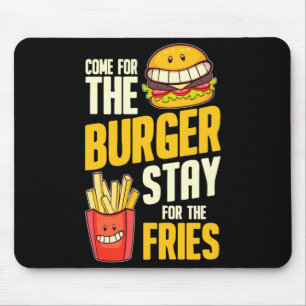 Burger hamburger bbq meat - cheeseburger mouse pad