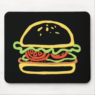 BURGER HAMBURGER MOUSE PAD