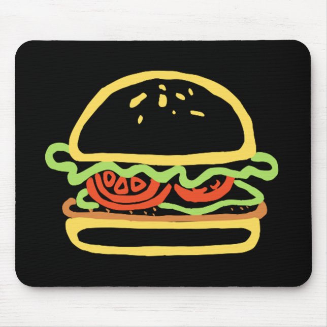 BURGER HAMBURGER MOUSE PAD (Front)
