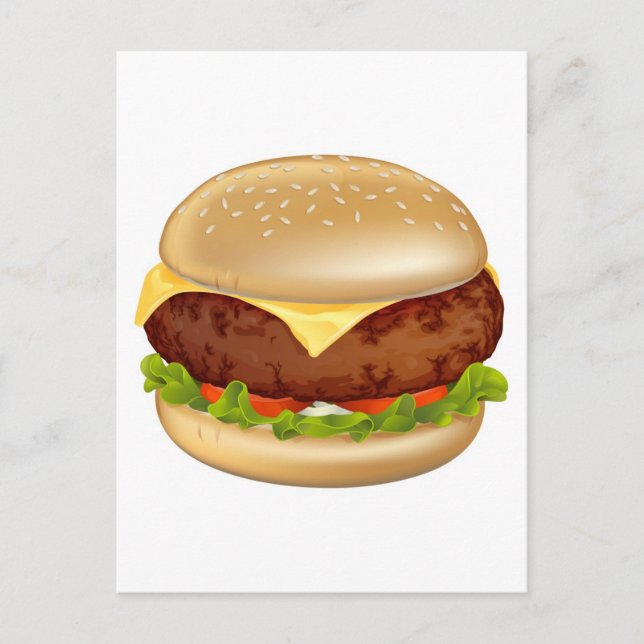 Burger illustration postcard (Front)