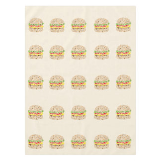 Burger In Dots Tablecloth