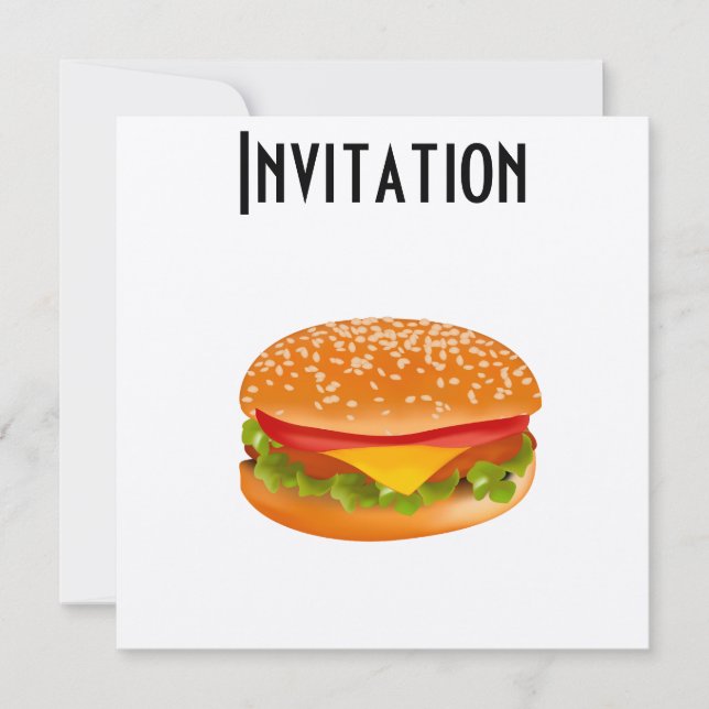 Burger Invitation (Front)