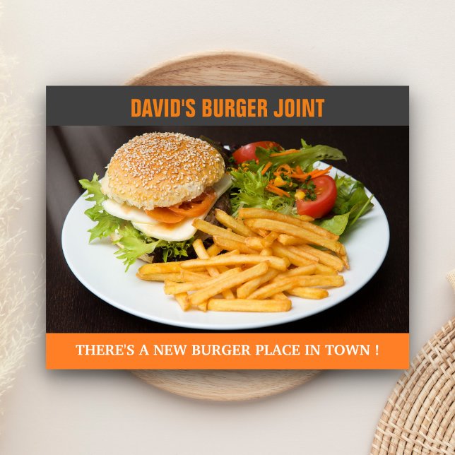 Burger Joint Opening | Now Open | Direct Mail Postcard (Creator Uploaded)